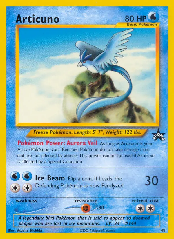 Articuno #48 — Wizards Promos