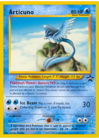 Articuno #48 — Wizards Promos