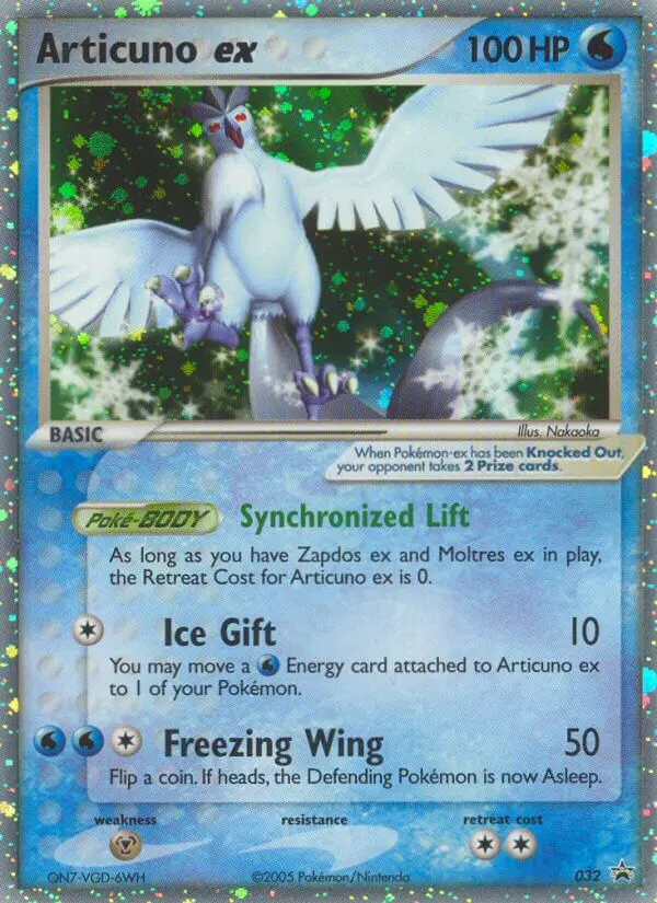Articuno ex #32 — Nintendo Promos