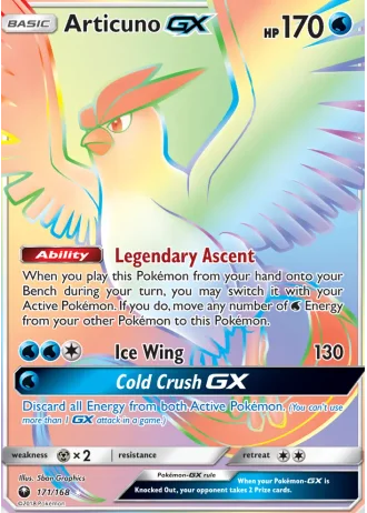 Articuno GX #171 — Celestial Storm