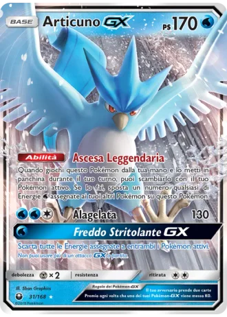 Articuno GX #31/168 — Tempesta Astrale