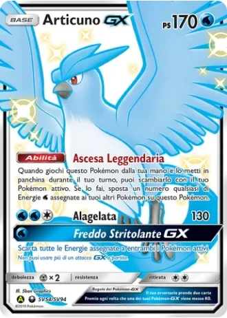 Articuno GX SV54/94 — Tesoro Cromatico (Destino Sfuggente)