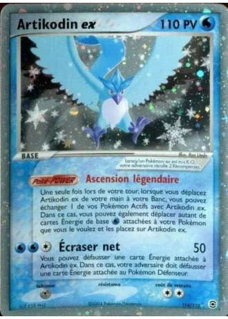Artikodin ex #114 — EX Rouge Feu & Vert Feuille