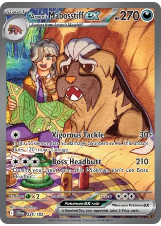 Arven's Mabosstiff ex #235/182 — Destined Rivals