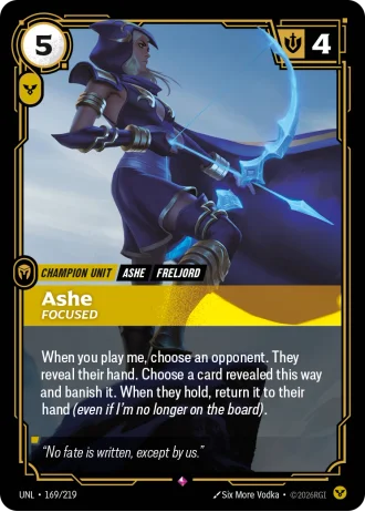 Ashe, Focused #169/219 — Unleashed