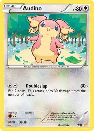 Audino #12 — BW trainer Kit (Excadrill)