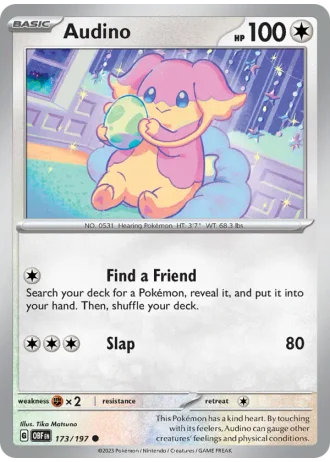 Audino #173/197 — Obsidian Flames