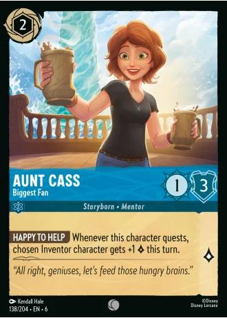 Aunt Cass - Biggest Fan #138/204 — Azurite Sea