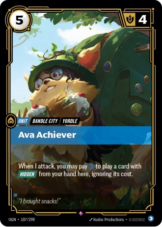 Ava Achiever #107/298 — Origins