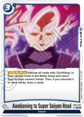 Awakening to Super Saiyan Rosé  FB02-067 — Blazing Aura (FB02)