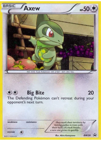 Axew BW26 — Black & White Promos