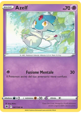 Azelf #067/189 — Lucentezza Siderale