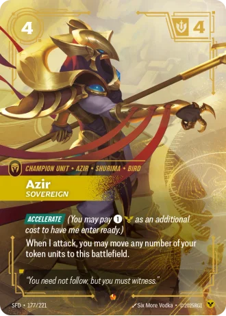 Azir, Sovereign #177/221 — Spiritforged