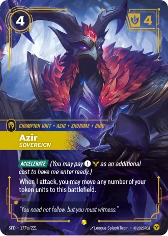 Azir, Sovereign #177a/221 — Spiritforged