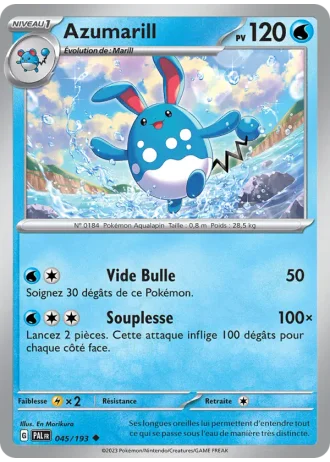 Azumarill #045/193 — Évolutions à Paldea