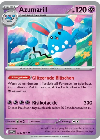Azumarill #074 — Stürmische Funken