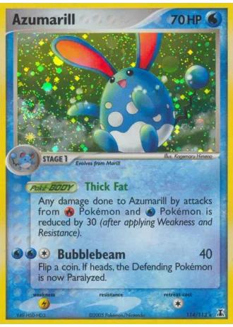 Azumarill #114/113 — EX Specie Delta