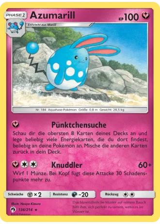 Azumarill #136/214 — Echo des Donners