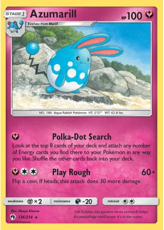 Azumarill #136/214 — Lost Thunder