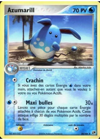 Azumarill #30/100 — EX Tempête de sable