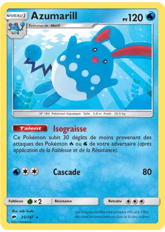 Azumarill #35 — Ombres Ardentes