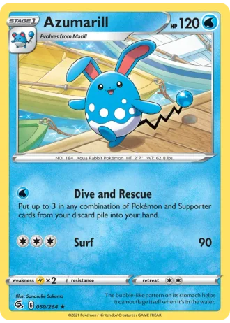 Azumarill #59 — Fusion Strike