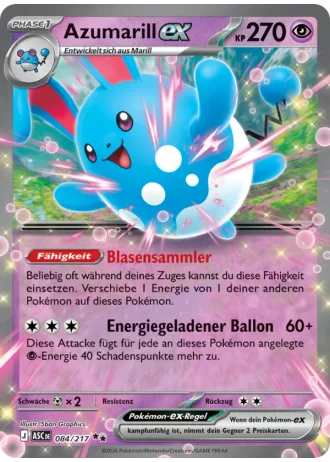 Azumarill ex #084 — Erhabene Helden