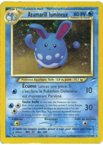 Azumarill lumineux #13 — Neo Destiny