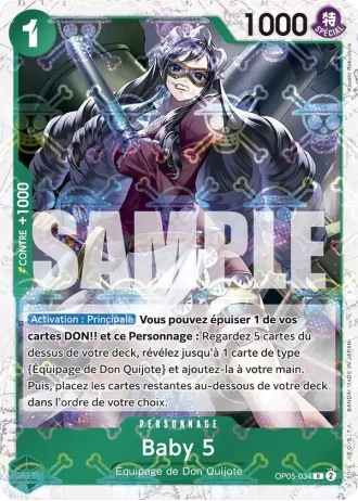 Baby 5 (OP05-034) (Alternative Art) — ONE PIECE CARD THE BEST (PRB01)