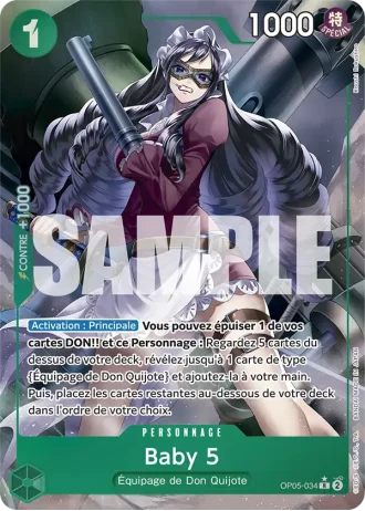 Baby 5 (OP05-034) (Jolly Roger Foil) — ONE PIECE CARD THE BEST (PRB01)