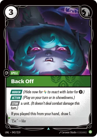 Back Off #042/219 — Unleashed