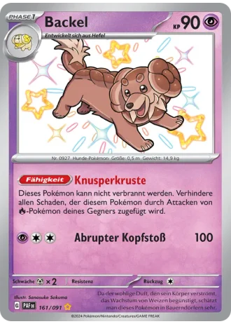Backel #161/91 — Paldeas Schicksale