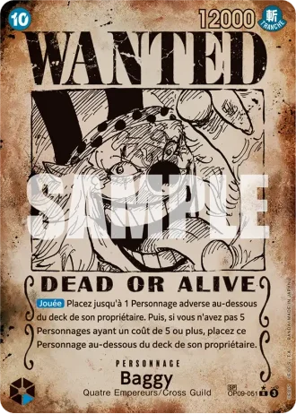 Baggy (OP09-051) (Wanted Poster) — Les Nouveaux Empereurs (OP09)