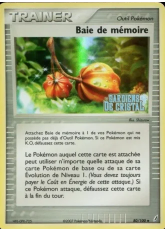 Baie de mémoire #80/100 — EX Gardiens de Cristal