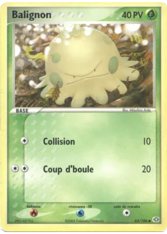 Balignon #63/106 — EX Émeraude