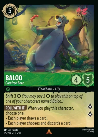 Baloo - Carefree Bear #85/204 — Whispers in the Well