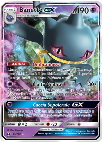Banette GX #66/168 — Tempesta Astrale