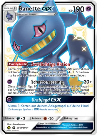 Banette GX SV61 — Schillernde Schatzkammer (Verborgenes Schicksal)