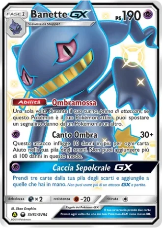 Banette GX SV61/94 — Tesoro Cromatico (Destino Sfuggente)