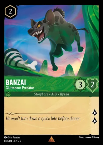 Banzai - Gluttonous Predator #80/204 — Shimmering Skies