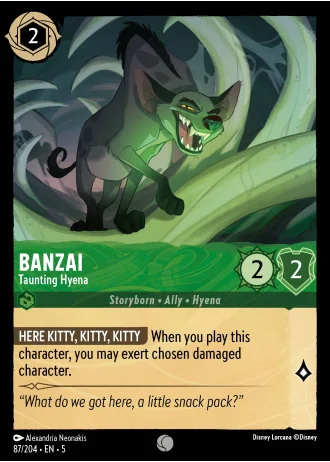 Banzai - Taunting Hyena #87/204 — Shimmering Skies