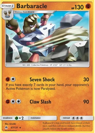 Barbaracle #67/131 — Forbidden Light