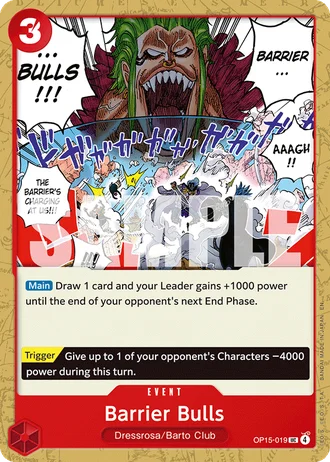 Barrier Bulls (OP15-019) — Adventure on Kami's Island (OP15-EB04)