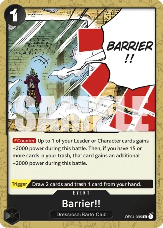 Barrier!! (OP04-095) (Reprint) — One Piece The Best (PRB01)