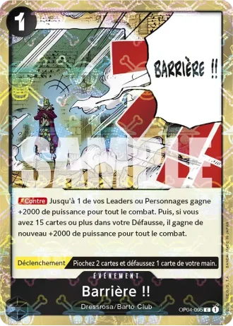 Barrière !! (OP04-095) (Jolly Roger Foil) — ONE PIECE CARD THE BEST (PRB01)