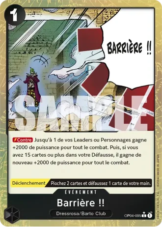 Barrière !! (OP04-095) (Reprint) — ONE PIECE CARD THE BEST (PRB01)