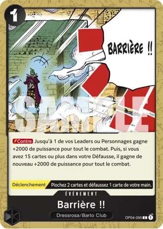 Barrière !! (OP04-095) (Textured Foil) — ONE PIECE CARD THE BEST (PRB01)