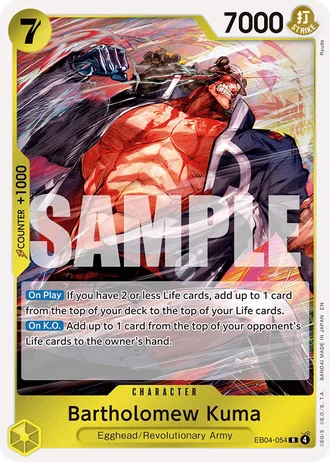 Bartholomew Kuma (EB04-054) — Adventure on Kami's Island (OP15-EB04)