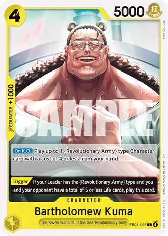 Bartholomew Kuma (EB04-055) — Adventure on Kami's Island (OP15-EB04)