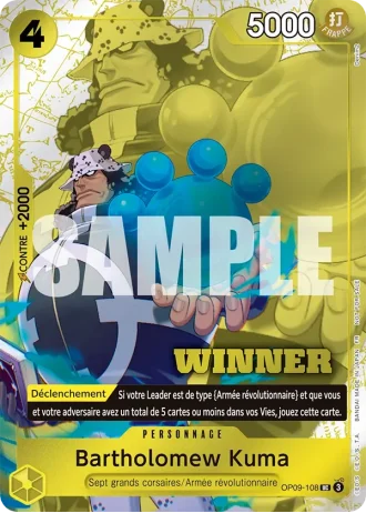 Bartholomew Kuma (OP09-108) (Alternative Art) — PROMO
